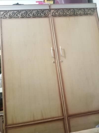 wooden wardrobe