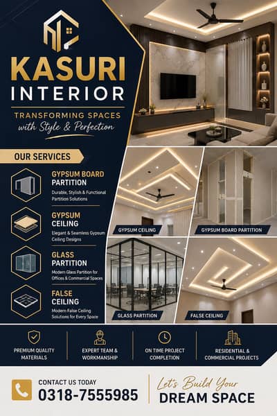 false ceiling/drywall/glass,office partition/gypsum board partition