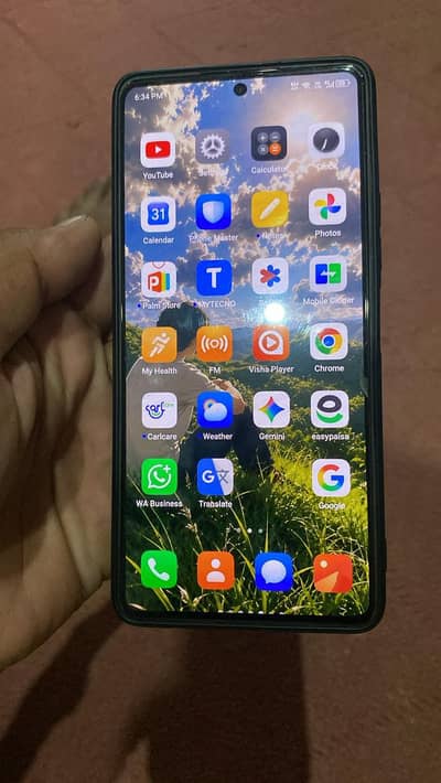 Tecno CAMON 20 Ram 16 /8+8 /256 all ok one len back side 03365593948