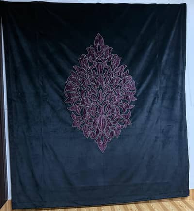 Velvet curtains with beautiful details
