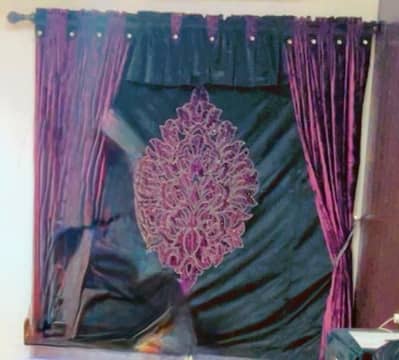 Velvet curtains with beautiful details