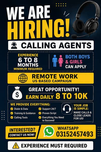 Calling agent hiring