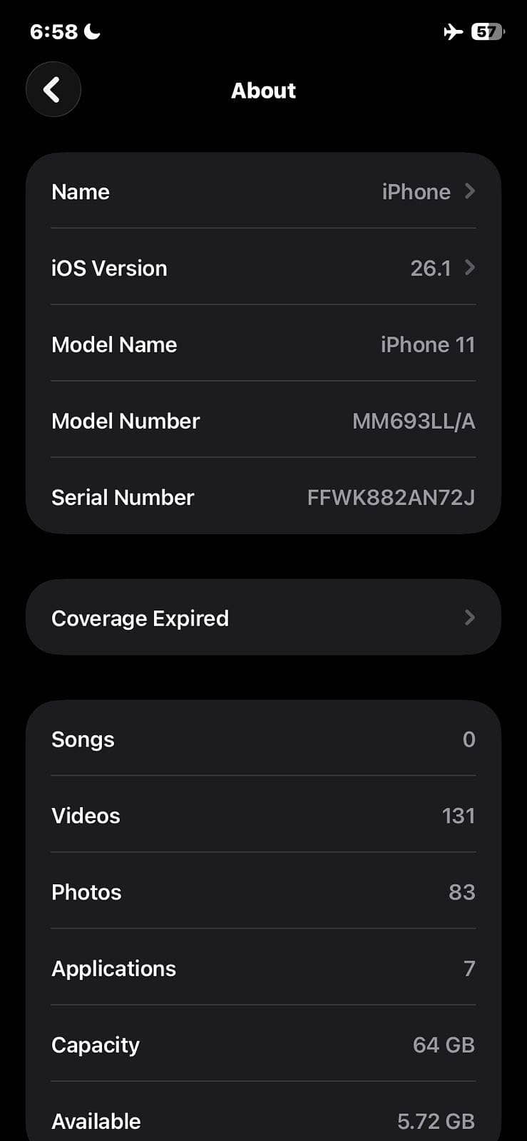 Apple iPhone 11 8