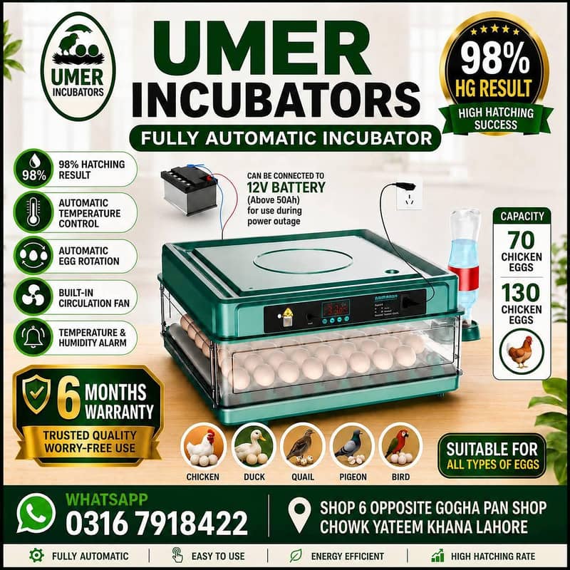 Automatic Egg Incubator | Egg Hatching Machine | Incubator | Brooder 12