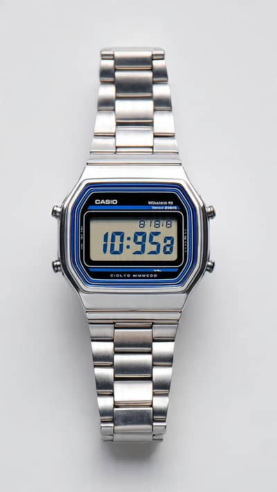 men stainless steel digital watch