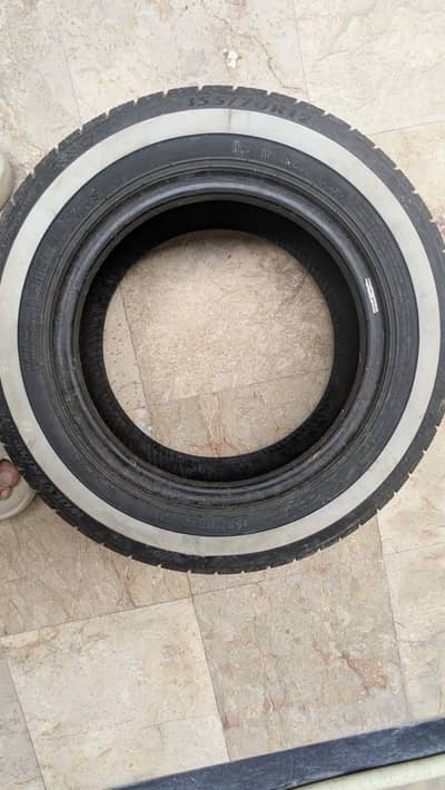 Mehran tyre brand new just minor repair