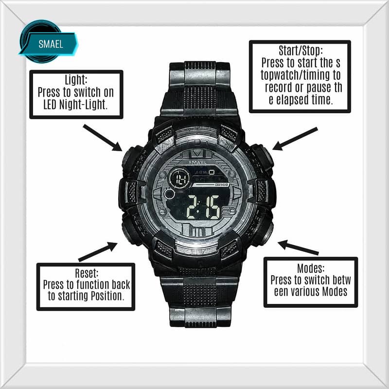 Multifunction Digital Watch 0