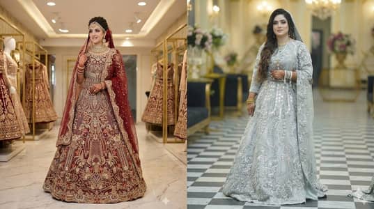 BIG OFFER Buy one get one FREE Buy Bridal Lehenga get FREE Walima Mksi
