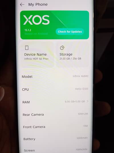 Infinix Hot 50 pro plus