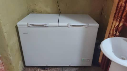 Haier d. freezer for sale 2 doors 4ft