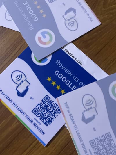 Premium quality Google review card nfc chip + qr code