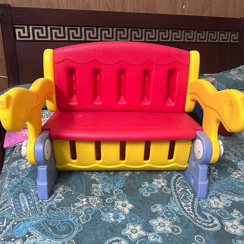 kids bench + study table + dining table 0