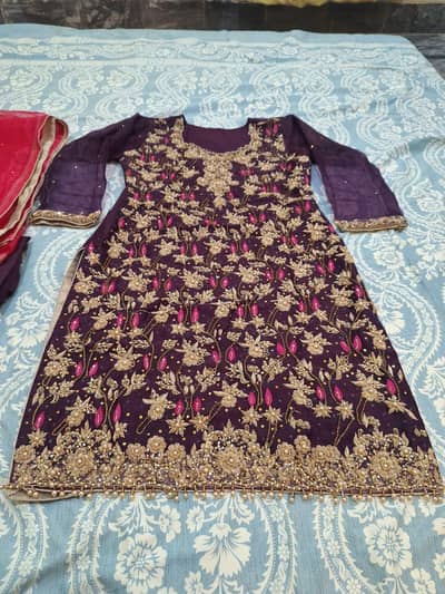 purple wedding dress