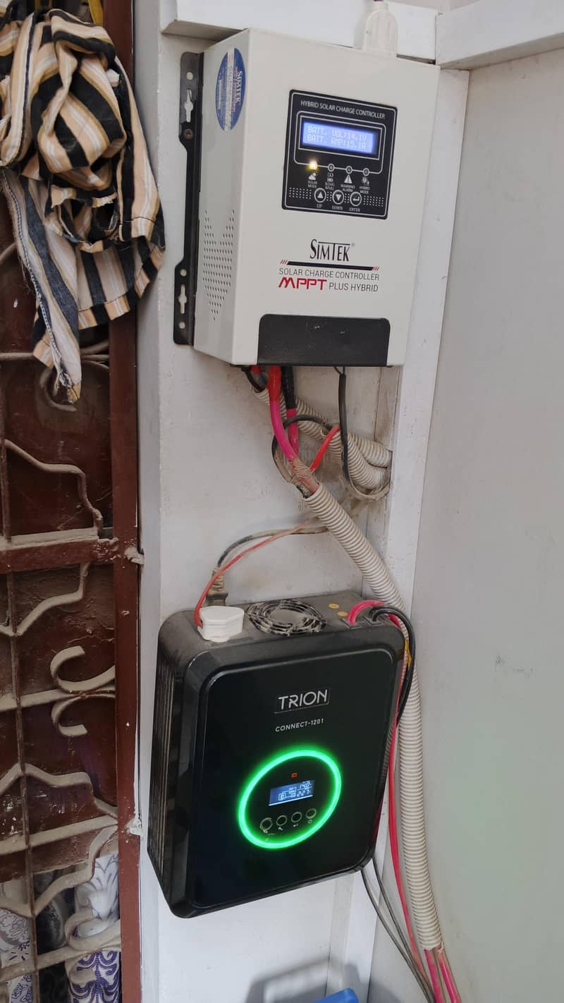 Complete Setup Trion UPS Simtek MPPT 2