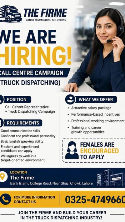 Truck dispatching for females