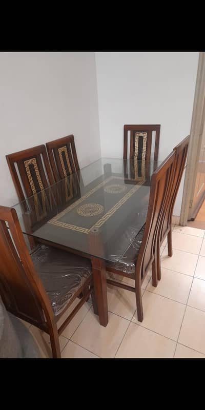 6 seater dining table with chairs