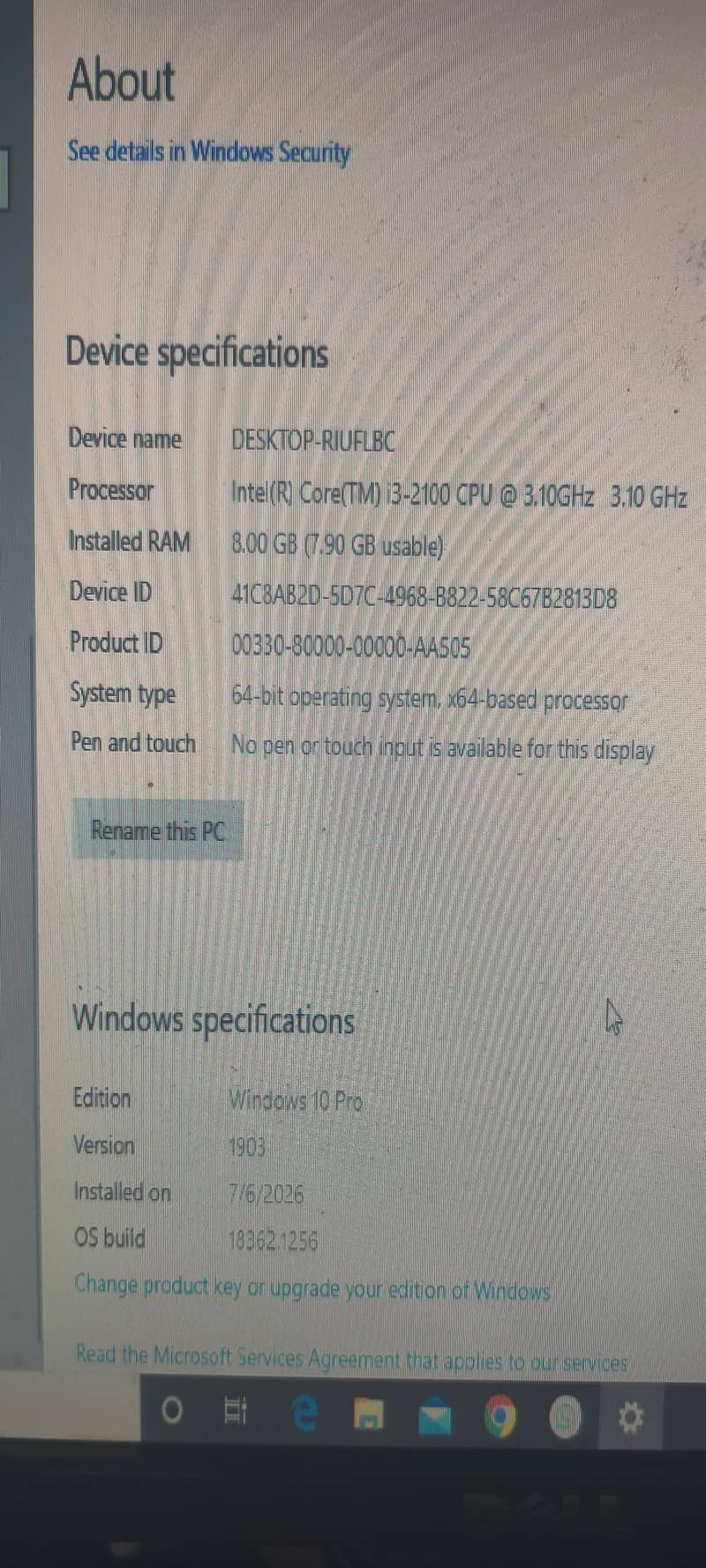 core(TM). i3 6