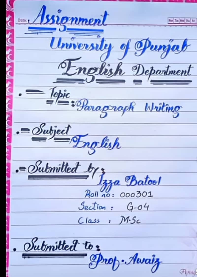 Assignment writeing for students 0