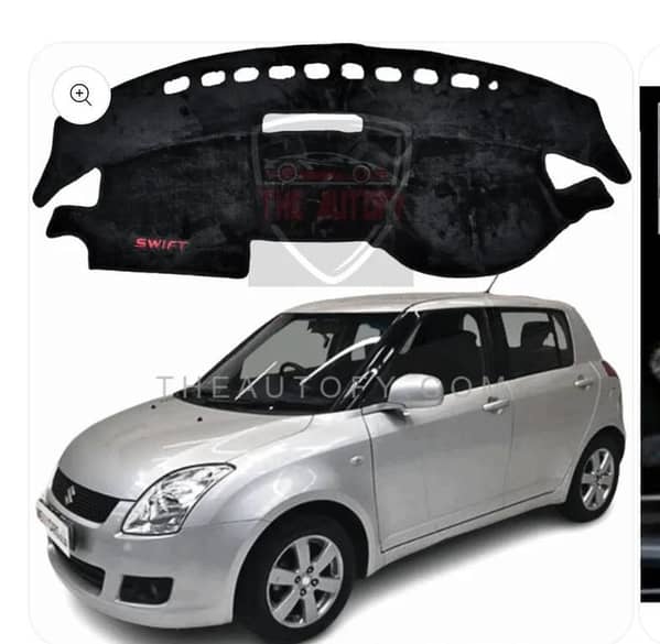 Suzuki Swift 2010-2021 Dashboard mat Carpet Cover furr Velvet Non slip