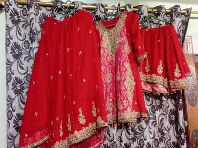 Bridal Red Lehenga | One Time Worn | Customized | Medium