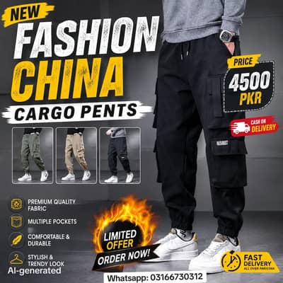 New fashion China Cargo pants  with Free delivery
