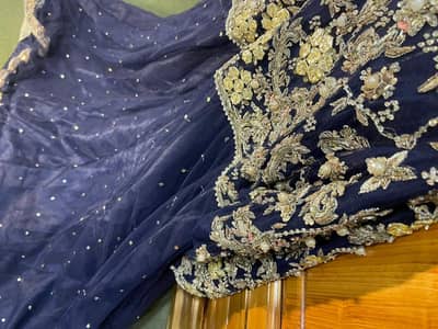 navy blue net maxi dress