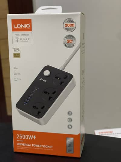 LDNIO SC3604C 2500W Power Strip | USB Fast Charging | Brand New
