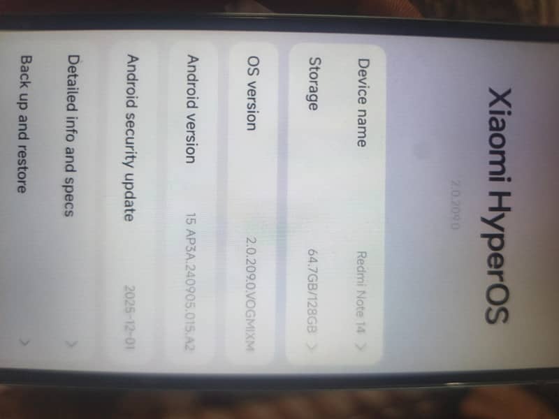 Xiaomi Redmi Note 14 4