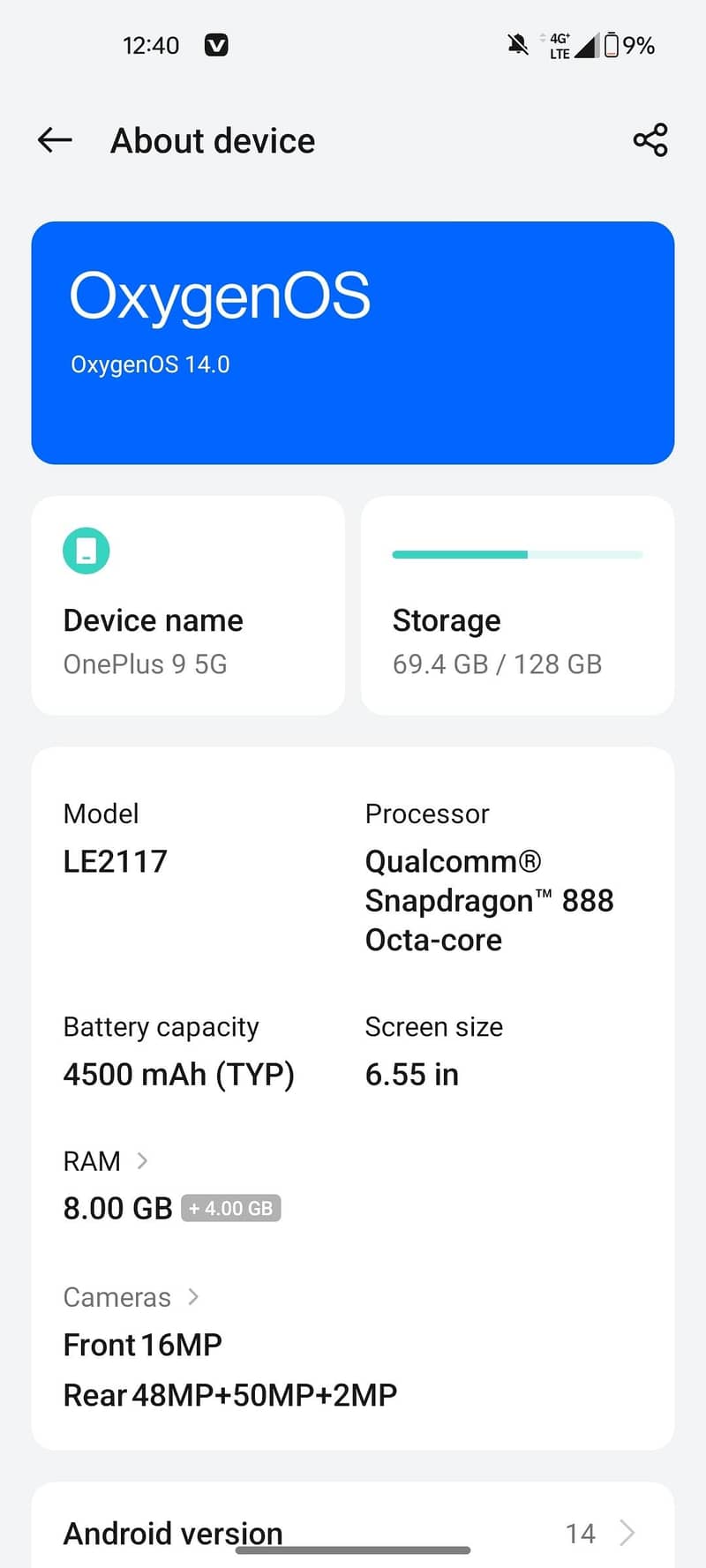 One Plus 9 0