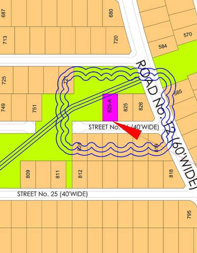 Precinct 4 Dead end Corner Plot for sale, No transfer fee No Tax