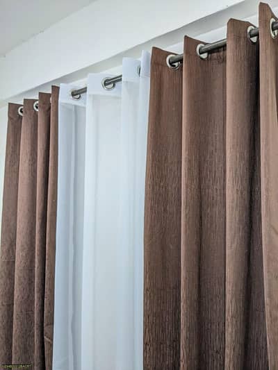 Net washable curtains 3pcs
