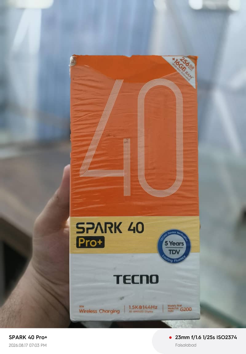 Tecno Spark 40 pro plus 8