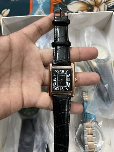 Cartier black available fixed rate new watch