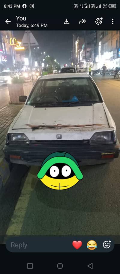 Honda Civic EXi 1985 used condition ac working 03227627421