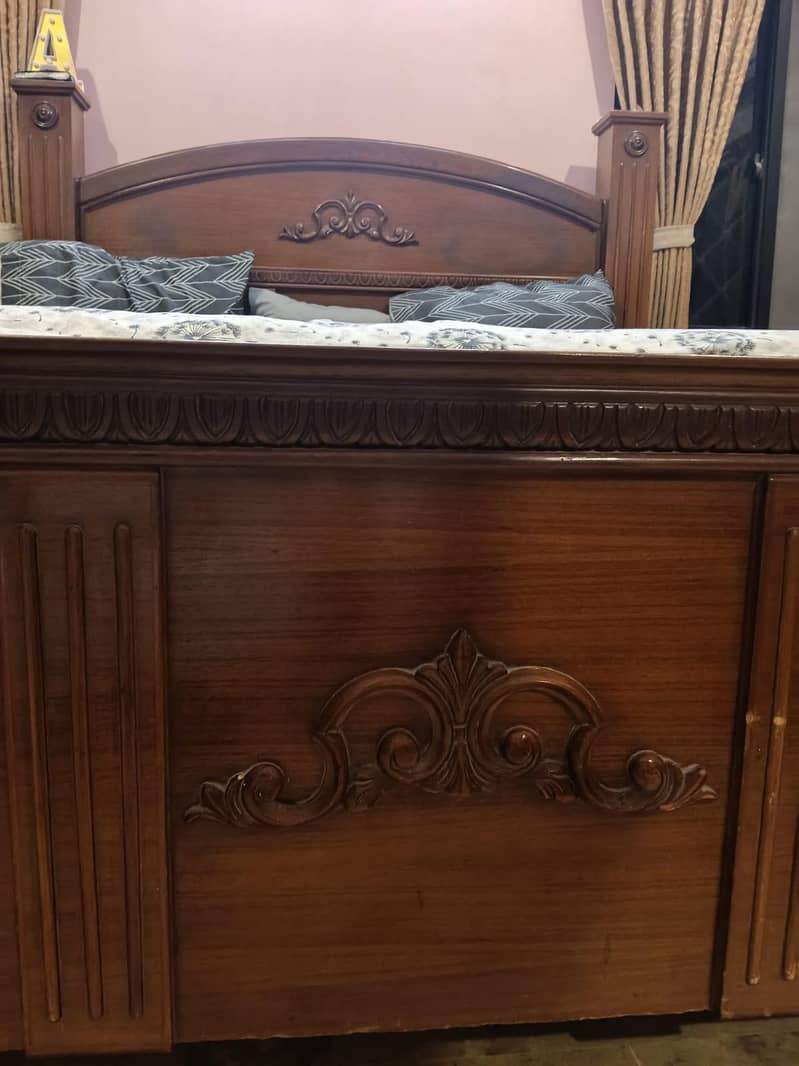 solid wood bed set 3