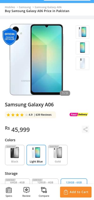 Samsung Mobile A06