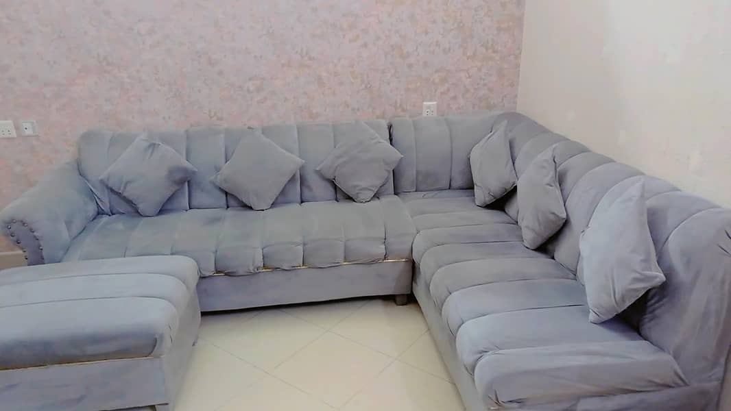 Grey sofa set -good condition 0