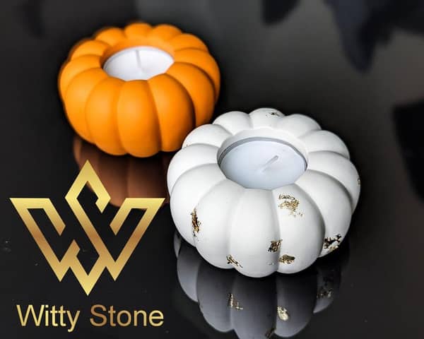 Pumpkin Candle Jar Autumn decor pumpkin candle Pumpkin Vintage Halloween Decoration | Witty Stone