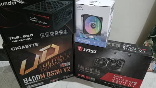 Rx5500 XT 8gb DDR6 With Ryzen 5 3600 (6C 12T)