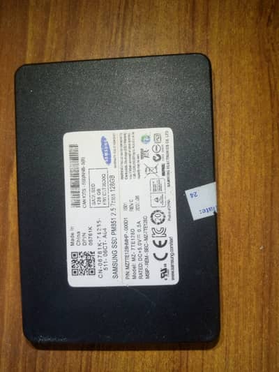 Samsung 128GB SATA SSD (2.5-inch or M. 2/mSATA form factor)
