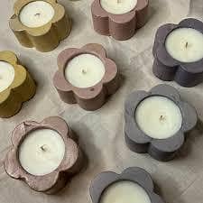 Flower Candle Jar Refillable Daisy Candle | Witty Stone