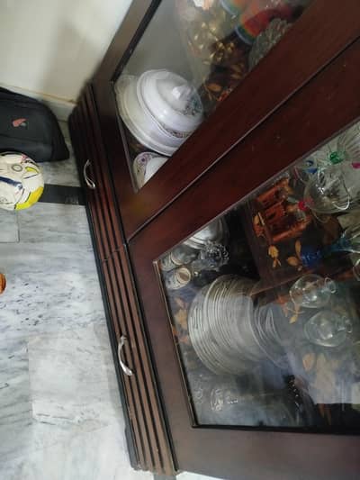 Wooden Showcase – Reasonable Price | Normal Condition