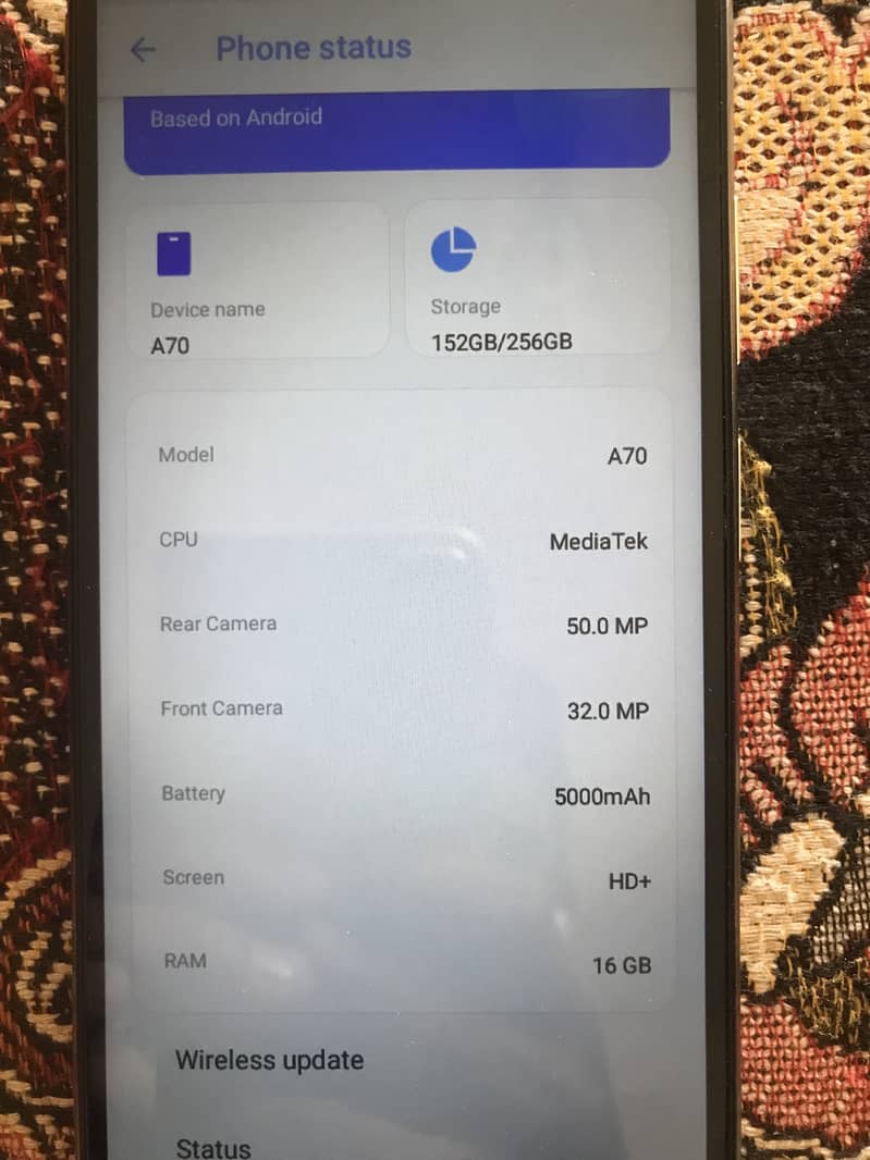 Itel A70 1