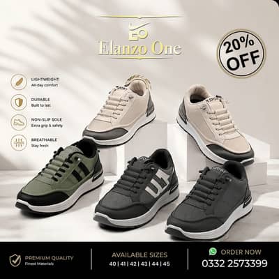 Men's Premium Sneakers | Lightweight Casual Shoes | 20% OFF