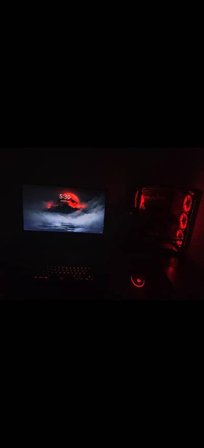 gaming PC + full setup ( monitor+ keyboard mouse )