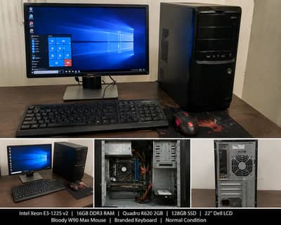 Gaming pc with 2 gb graphic card 128 gb ssd