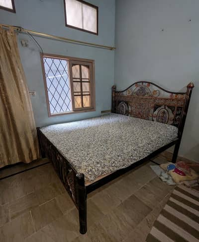 Beautiful Antique Style Iron Double Bed -  Heavy & Strong