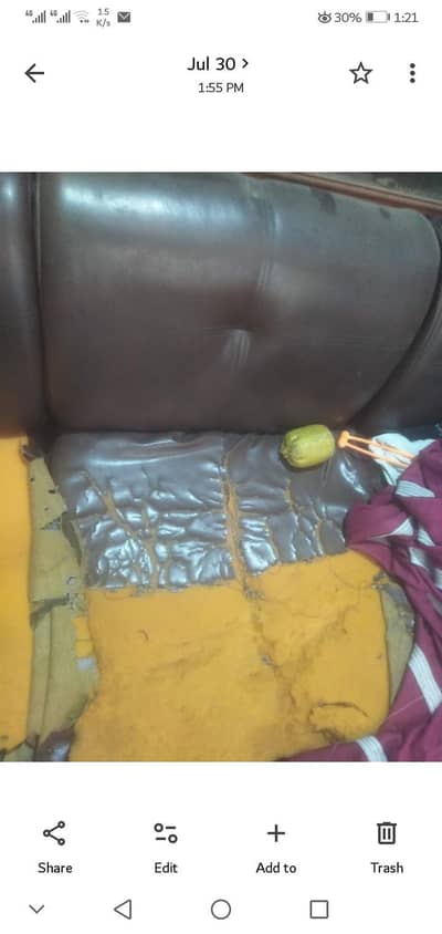 leather sofa chairs for sale (3 seats)