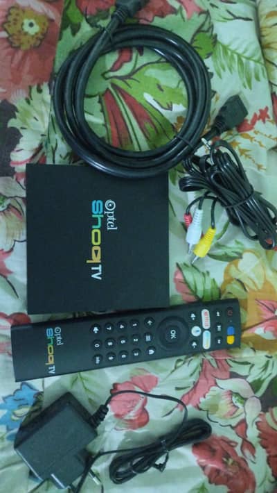 Android Tv box shoq tv ptcl unlocked 32gb/2gb ram voice remote urgent