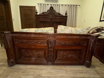 Chinioti king size bed set